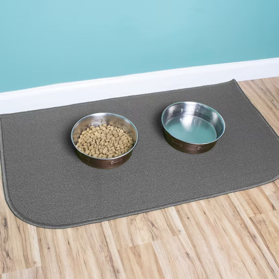 Ritz Solid Stain Resistant Accent Rug – Graphite – 18" x 30"