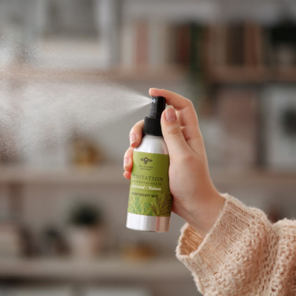 Pure Essential Oils Aromatherapy Room & Body Mist – 4 oz – Meditation
