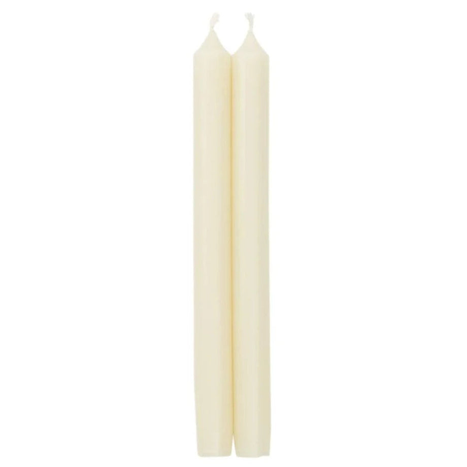 Caspari Tapered Candles in Ivory – 10inch – 2pk