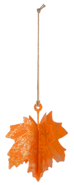 Fall Maple Leaf Metal Ornament – Assorted Colors – SOLD INDIVIDUALLY