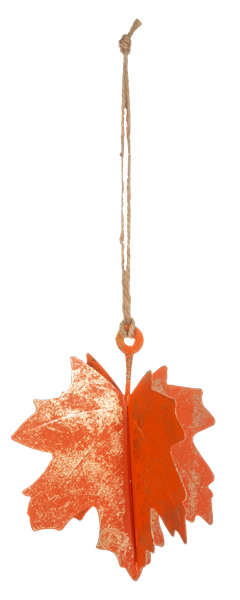 Fall Maple Leaf Metal Ornament – Assorted Colors – SOLD INDIVIDUALLY