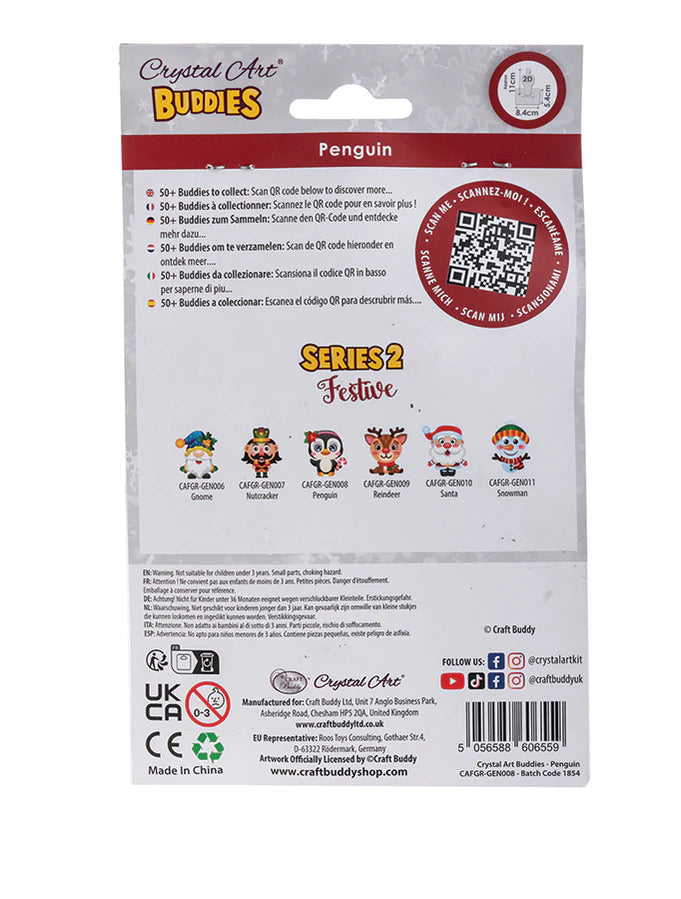 Chrystal Art Craft Kit – Festive Buddies – Elf