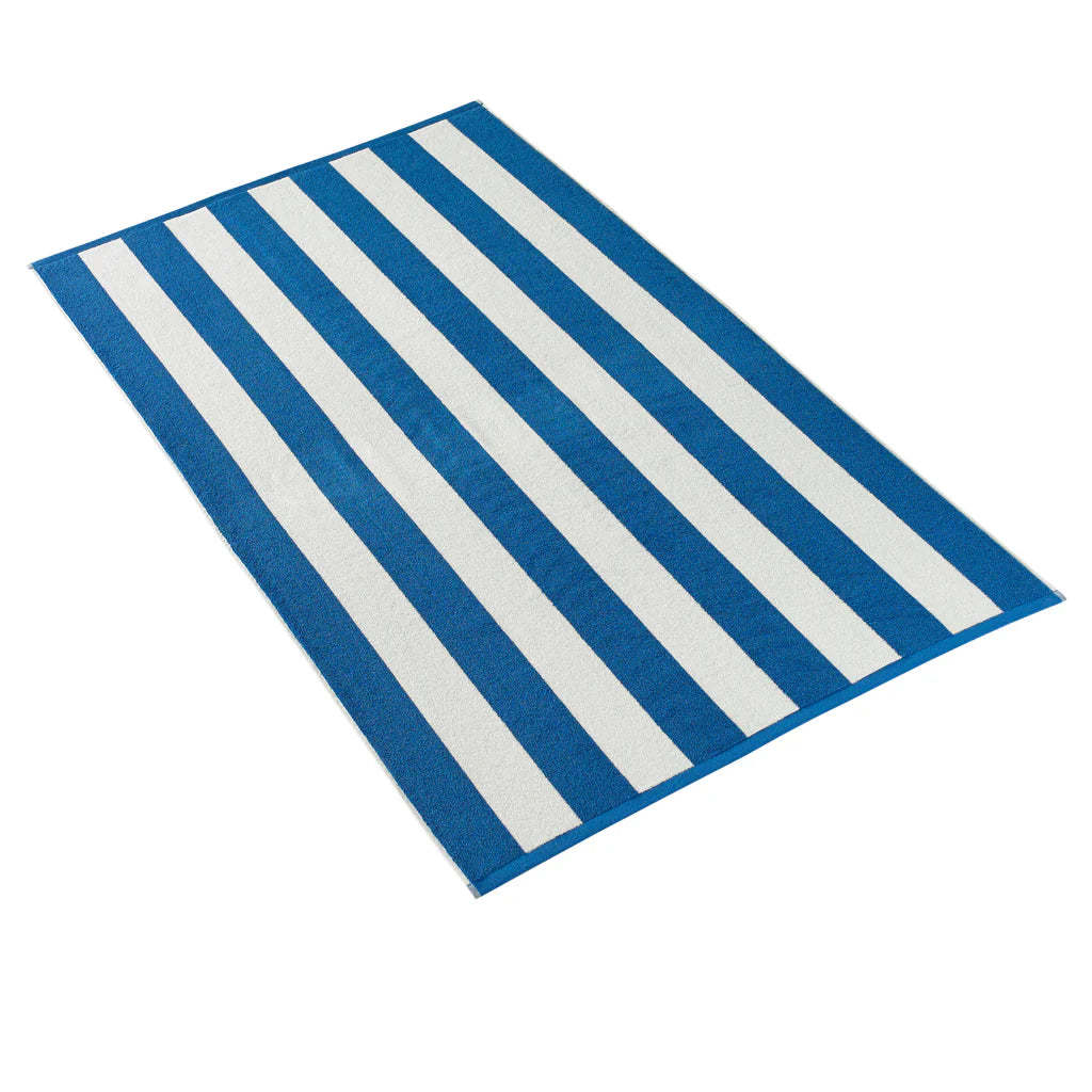 Kassatex Cabana Stripe Beach Towel – Royal Blue
