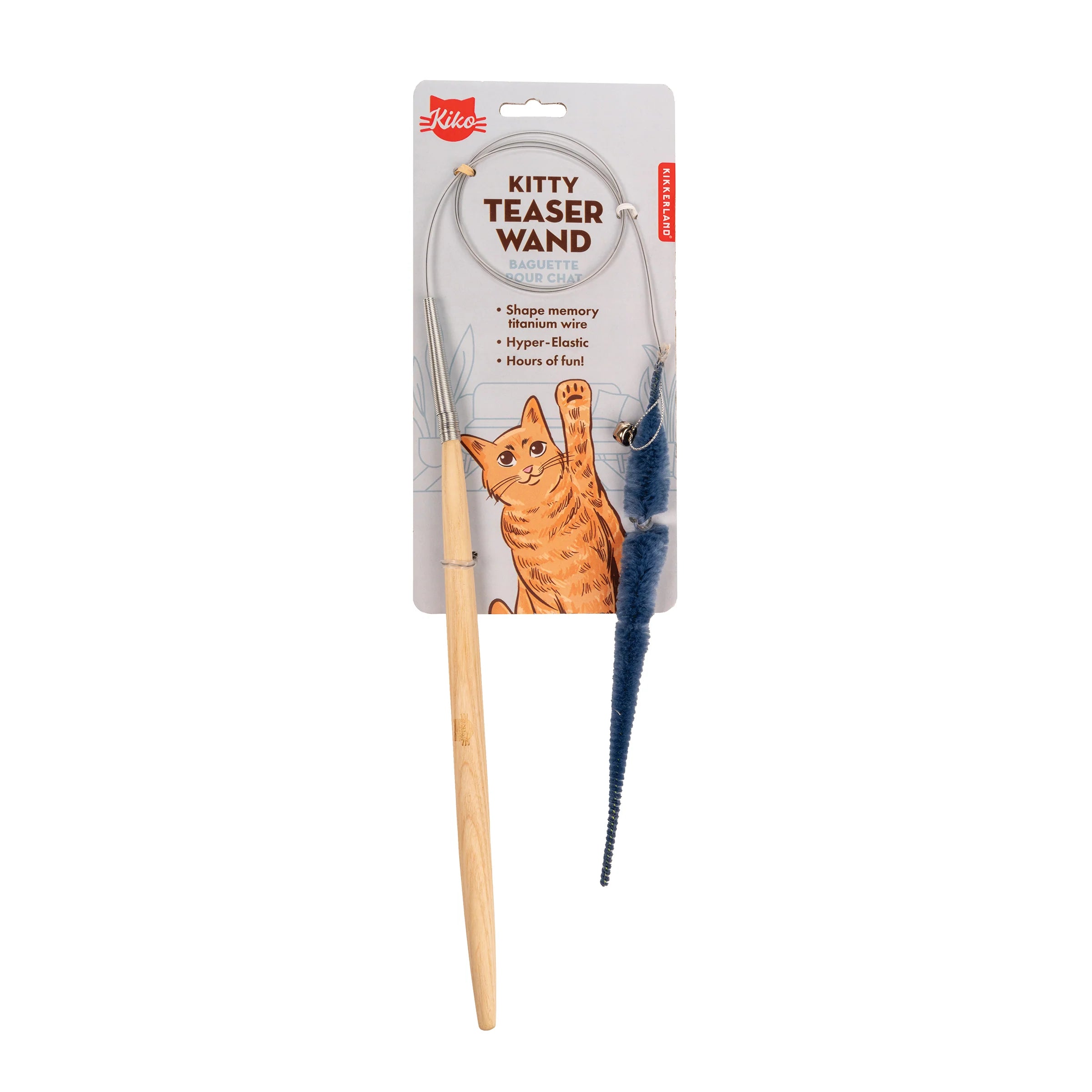 Kikkerland Kitty Teaser Wand – Cat Toy