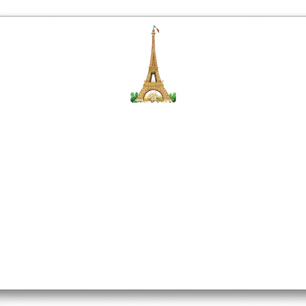 Maison de Papier Blank 4" x 6" Note Cards – Set of 8 – Eiffel Tower