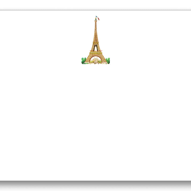 Maison de Papier Boxed Blank 4" x 6" Note Cards – Set of 8 – Eiffel Tower