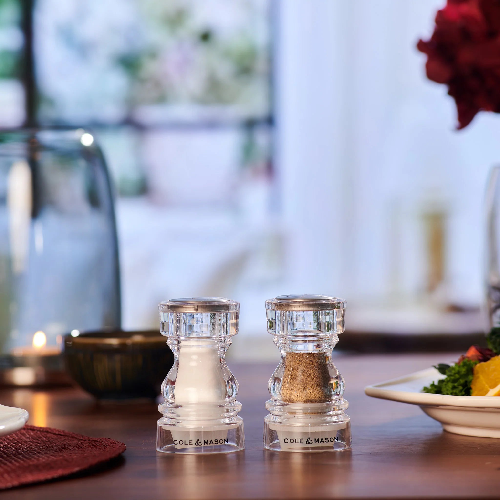 Cole & Mason London Acrylic Salt & Pepper Shaker Set