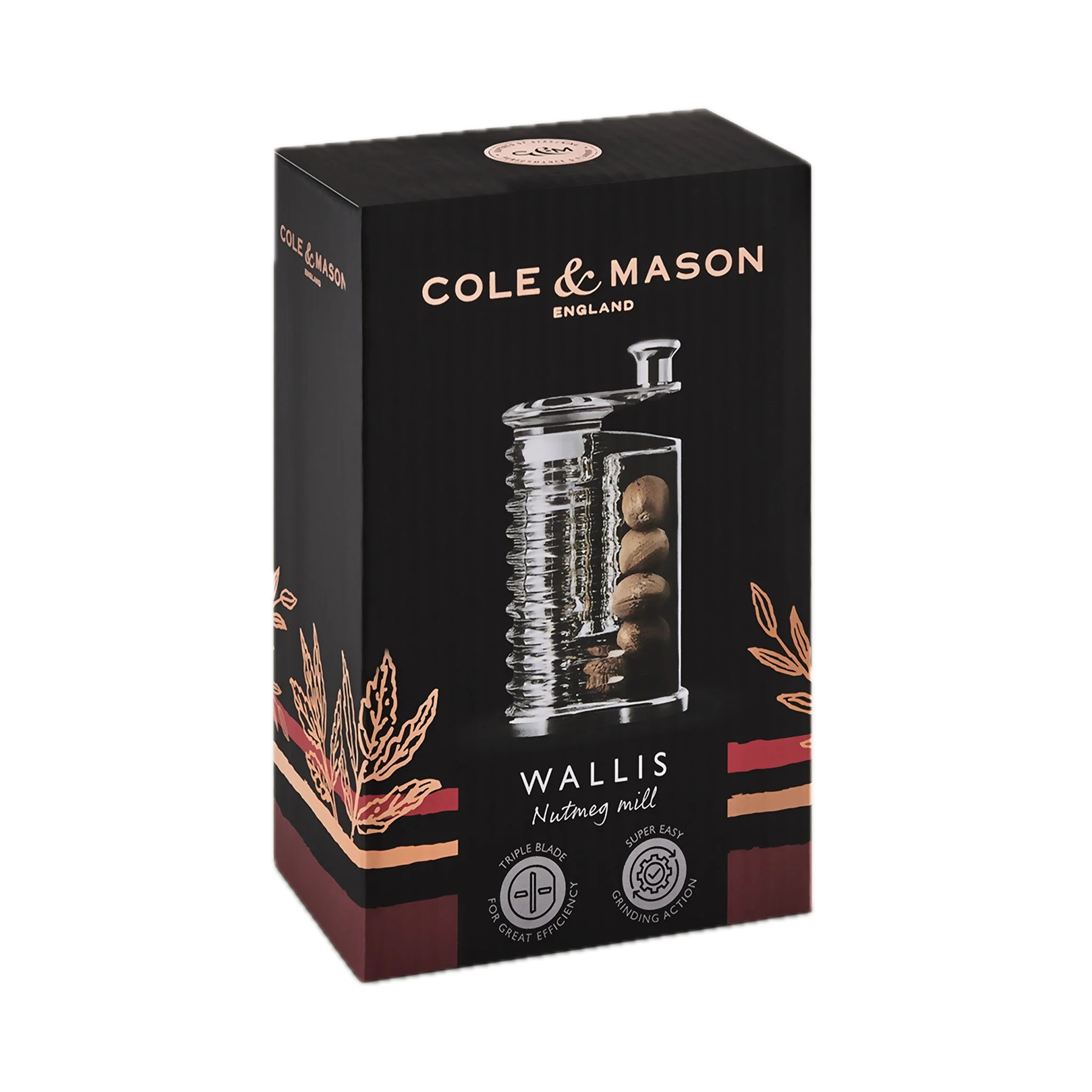 Cole & Mason Wallis Professional Nutmeg Grinder