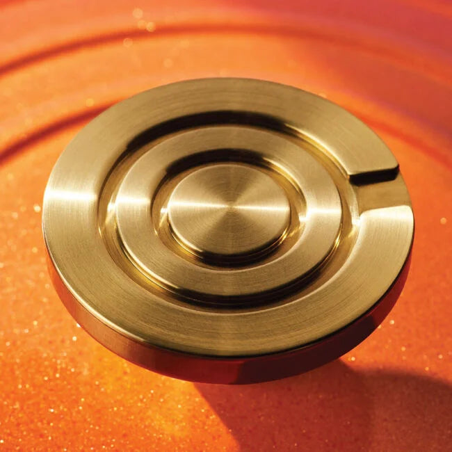 Le Creuset Round Dutch Oven with Crucible Knob – Flame Doree– 4.5 QT