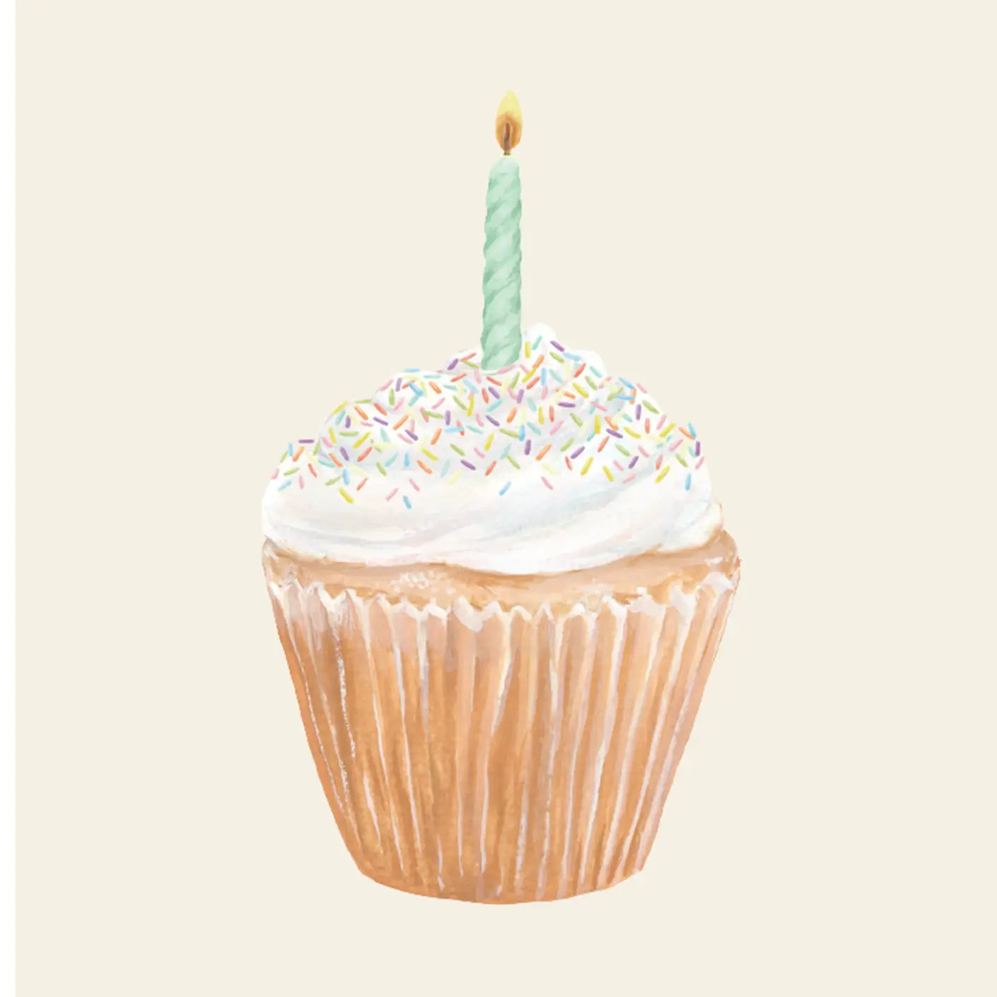 Hester & Cook Beverage Napkin – Cupcake – 20pk