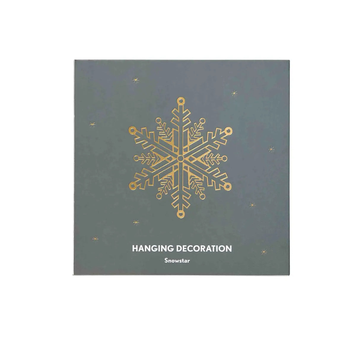 Talla  Metal Hanging Decoration – Cold Snowstar – 4.1" x 3"
