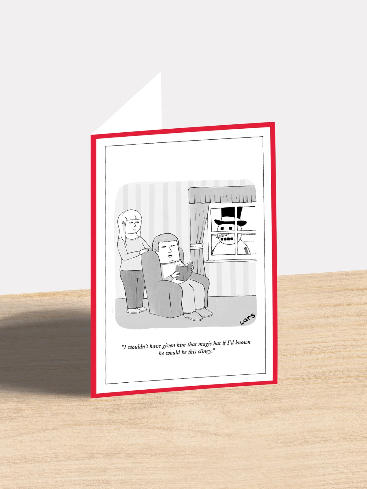 New Yorker Christmas Cartoon Note Card – Magic Hat