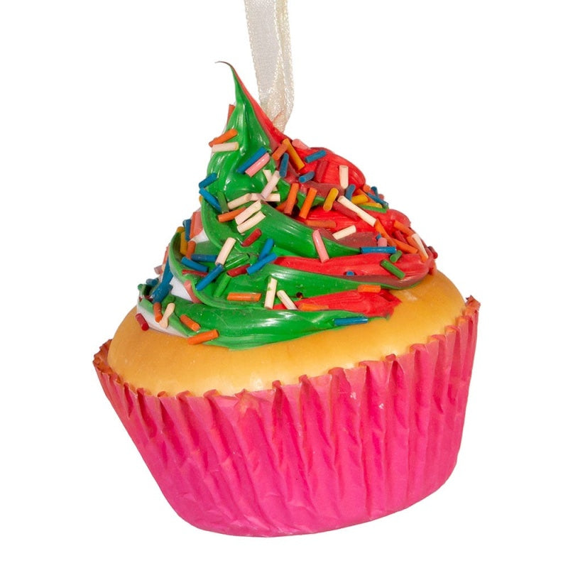 Foam Cupcake Ornaments – Assorted Styles – Sold Individually