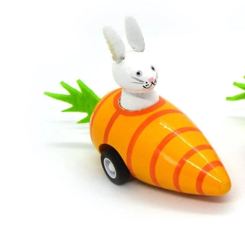Carrot Bunnies - Pull Back Racers – Assorted Colors – Each Sold Separately