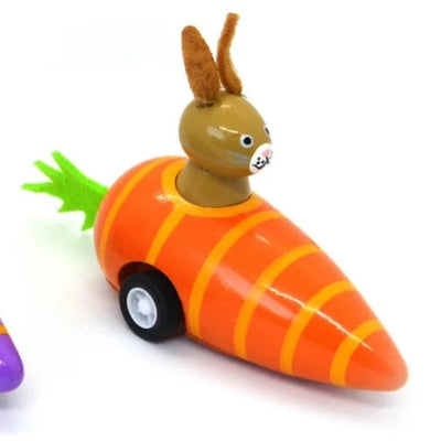 Carrot Bunnies - Pull Back Racers – Assorted Colors – Each Sold Separately