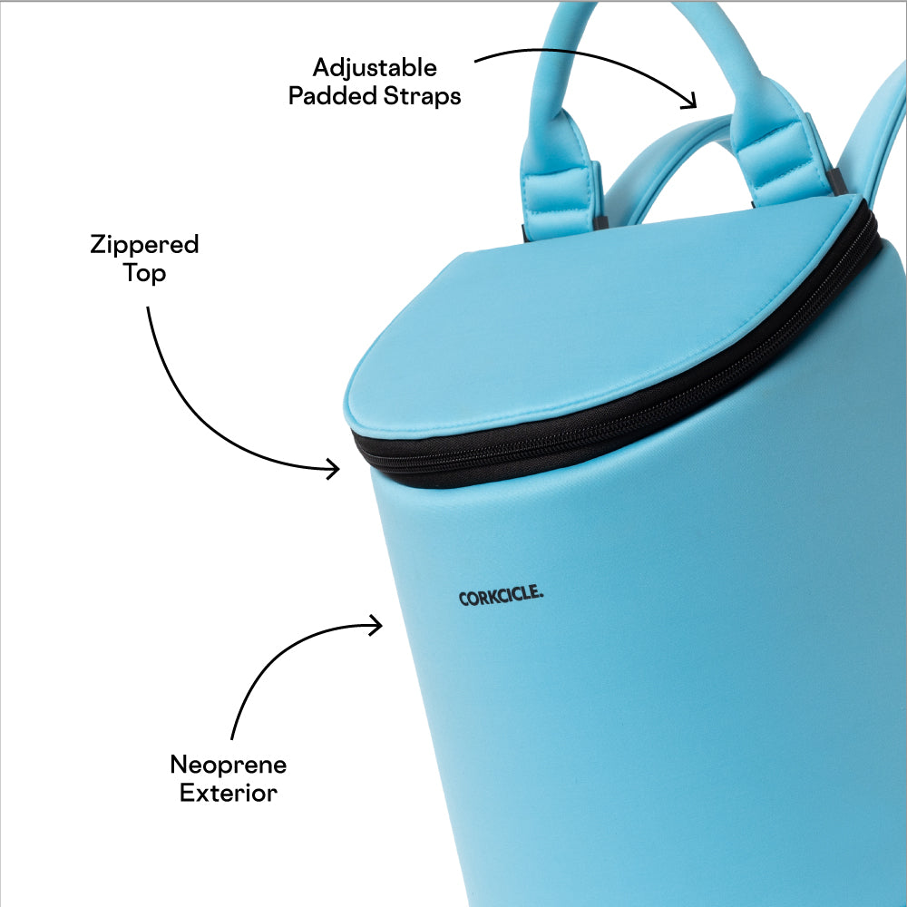 Corkcicle Eola Neoprene Bucket Cooler Bag – Santorini Blue