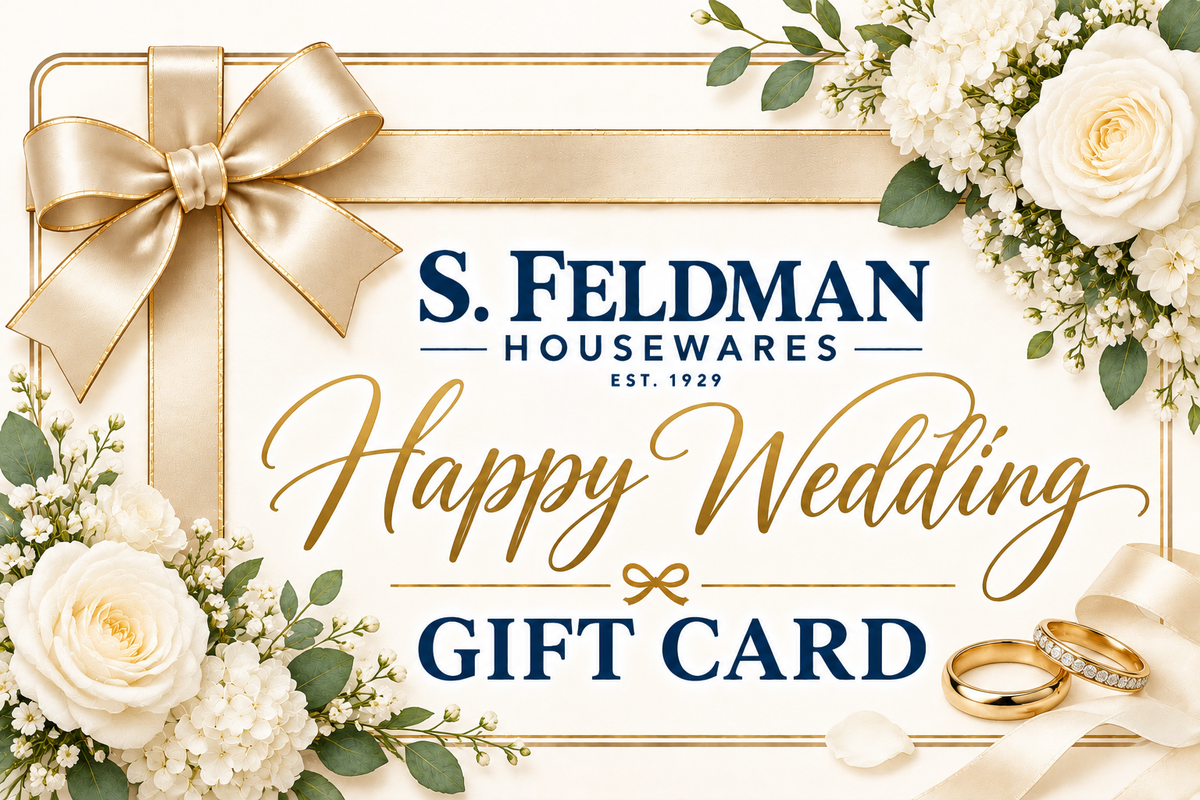 S. Feldman Housewares Digital Wedding Gift Card - The Perfect Gift for the Happy Couple