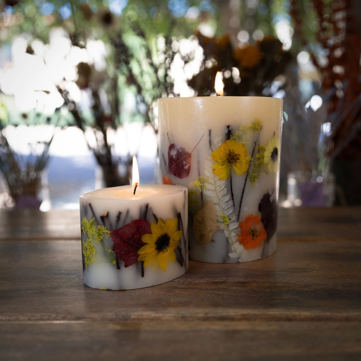 Rosy Rings Petite Botanical Candle - 4" x 3" – Honey Tobacco