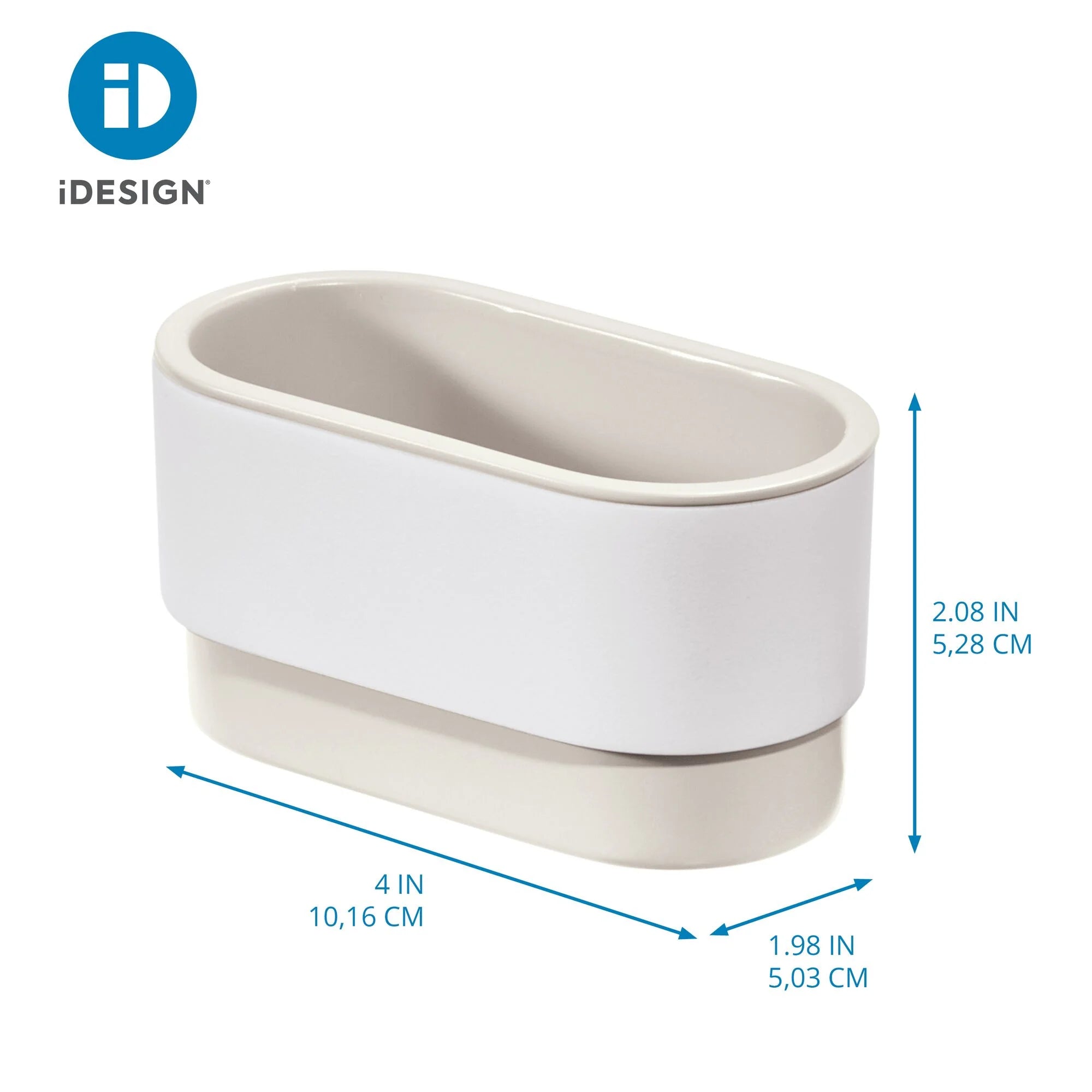 iDesign Self-Adhesive Soap Dish – White