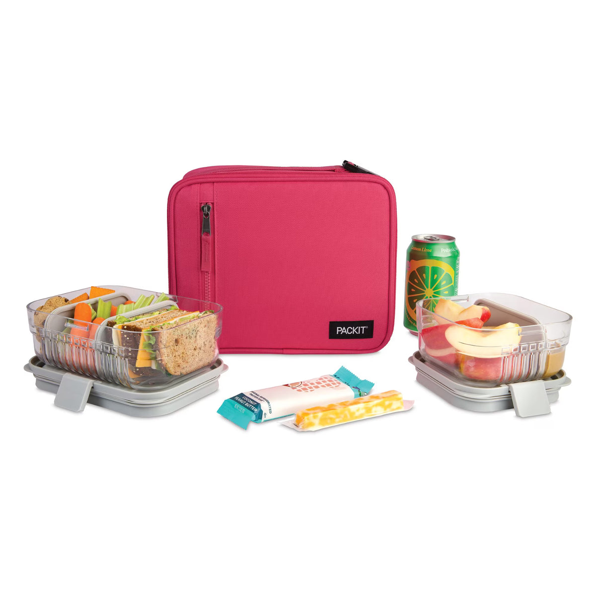 Packit Freezable Classic Lunch Box – 10" x 8" – Magenta