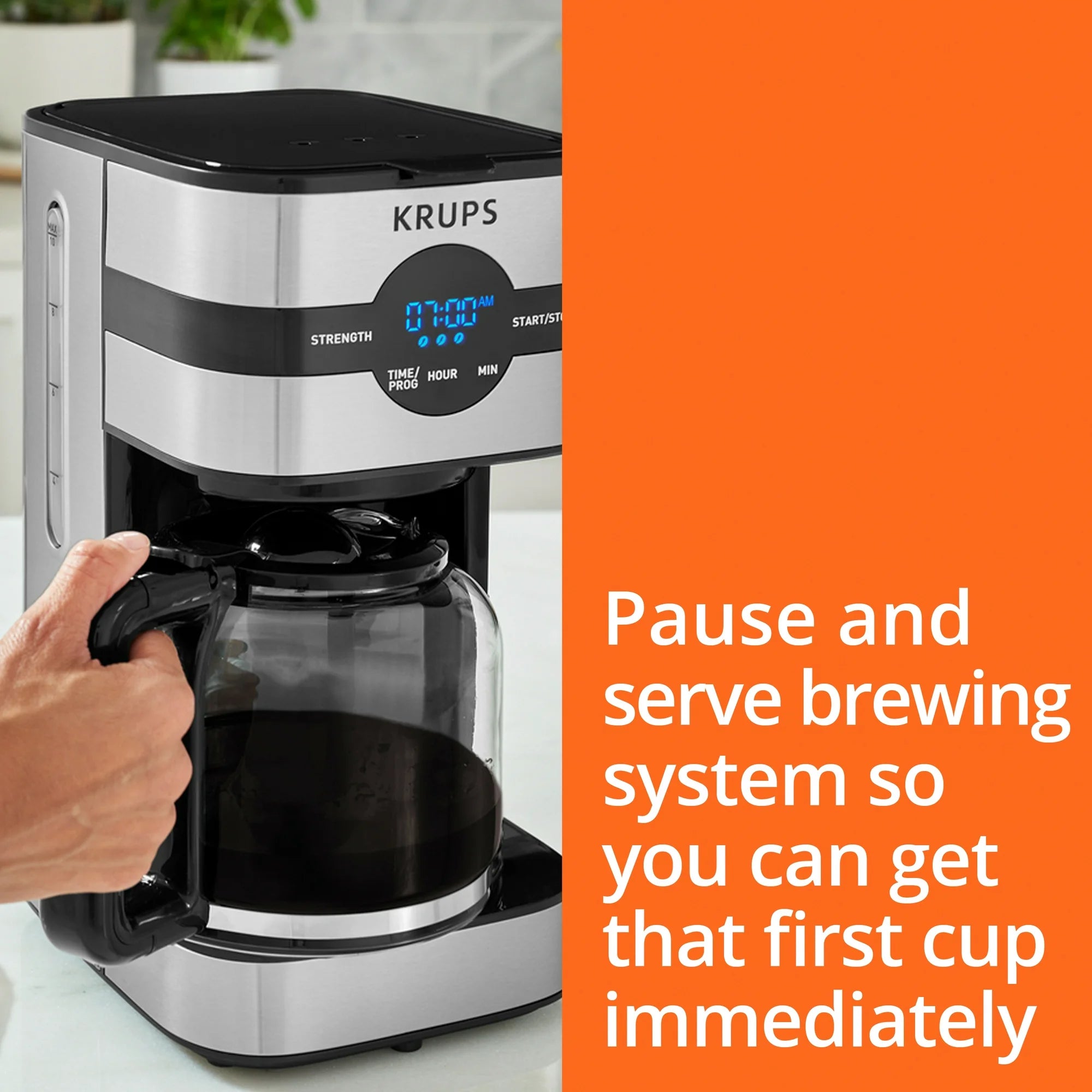 Krups Simply Brew Digital Drip Coffee Maker – 10 Cup