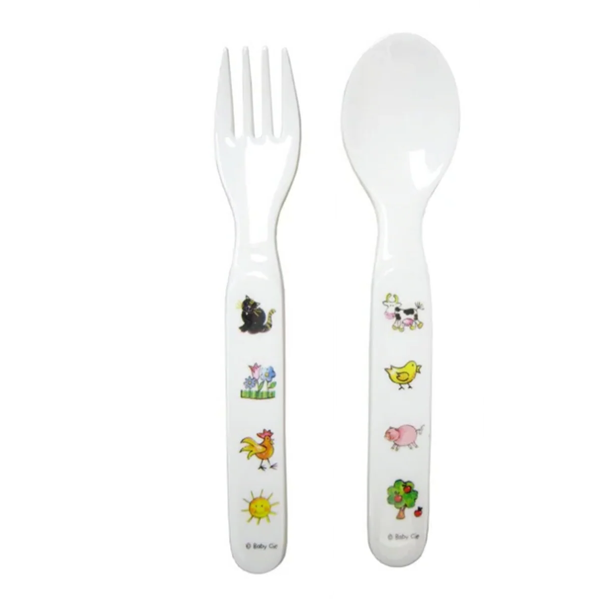 Baby Cie Farm Baby Fork & Spoon Set
