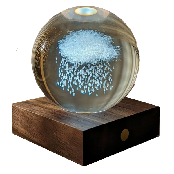 Gingko Designs Amber Crystal Light Paper Weight – Cloud – S