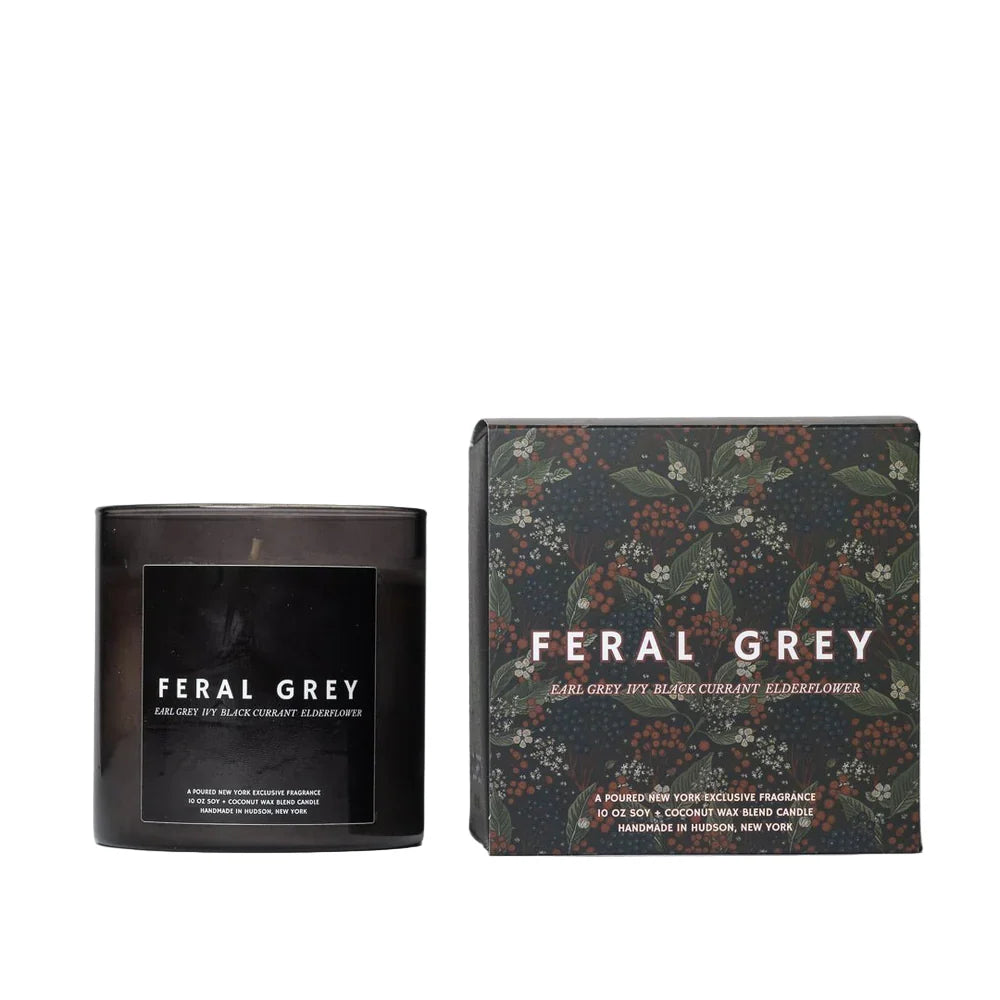 Poured New York Handmade Soy Candle – Feral Grey – 10oz