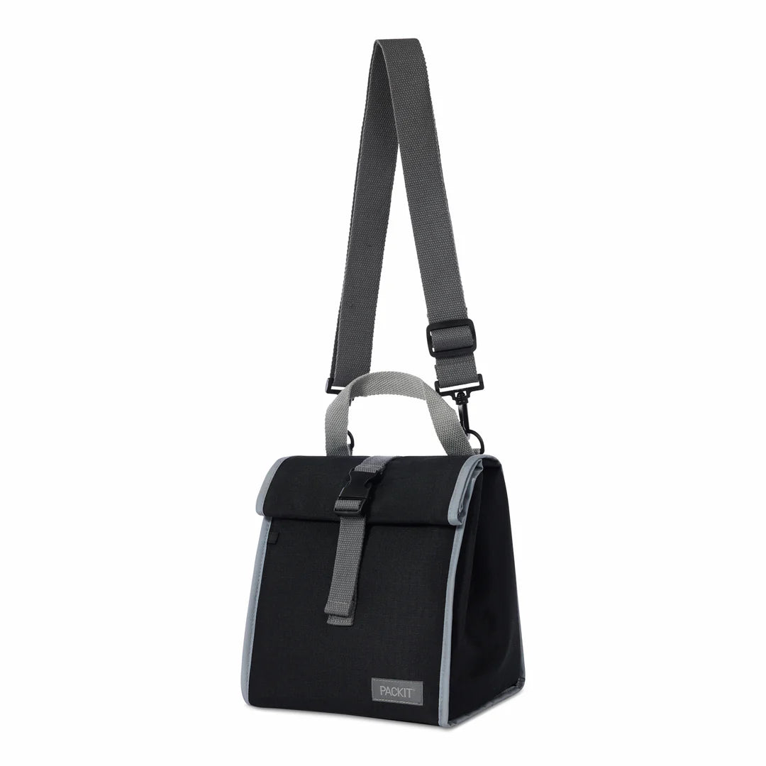 Packit Freezable Houston Lunch Bag – 9" x 6" – Black
