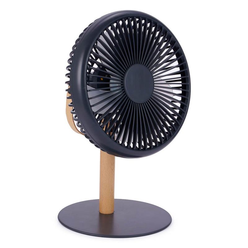 Gingko Design Beyond Portable & Detachable Desk Fan/ Light – Grey – 10"