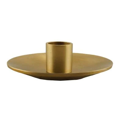 Simplicity Gold Metal Taper Candle Holder