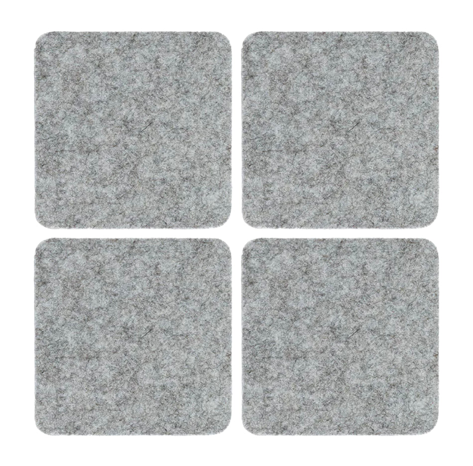 Graf Lantz Bierfilzl Square Felt Coaster – Granite – 4pk