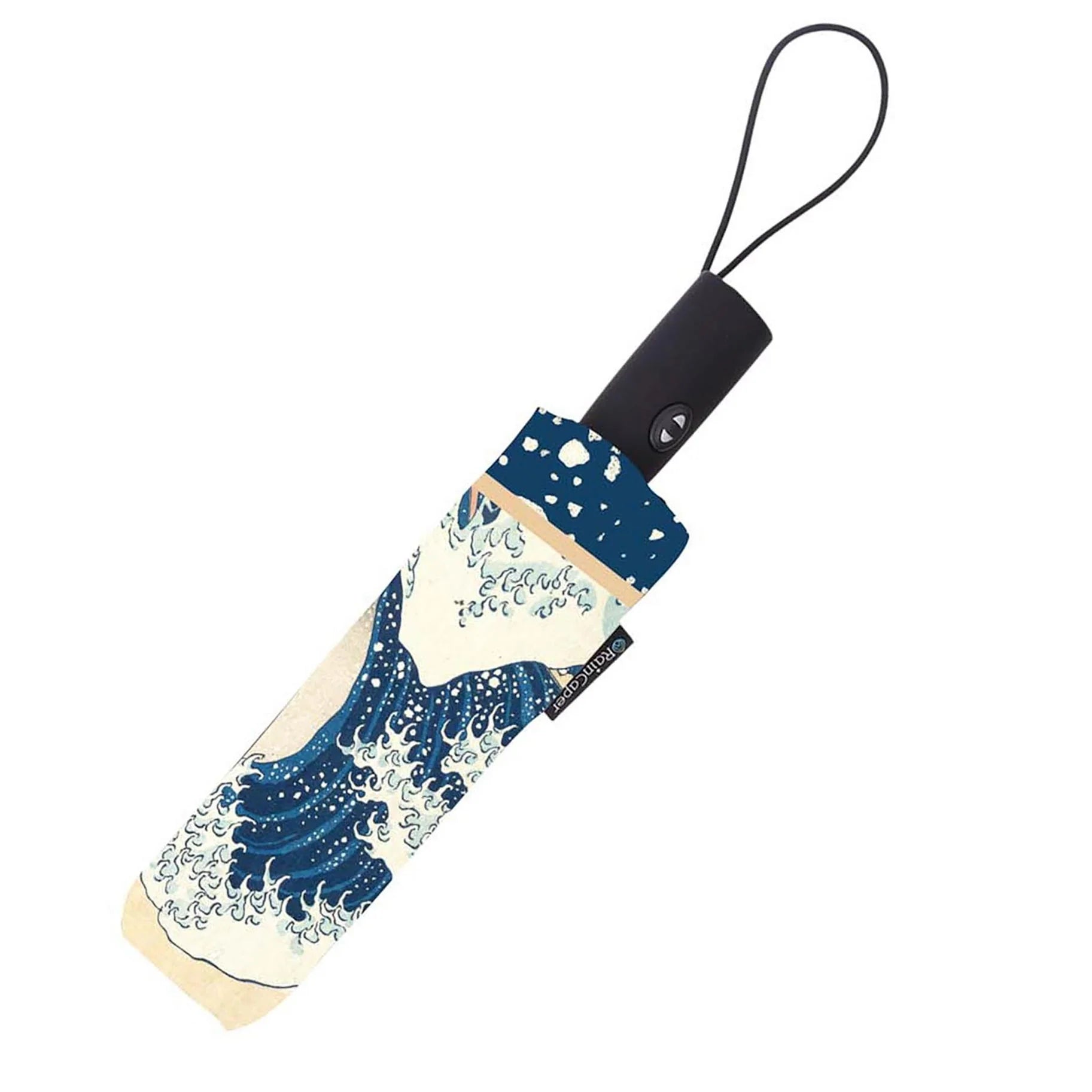 RainCaper Folding Travel Umbrella – Hokusai – The Great Wave