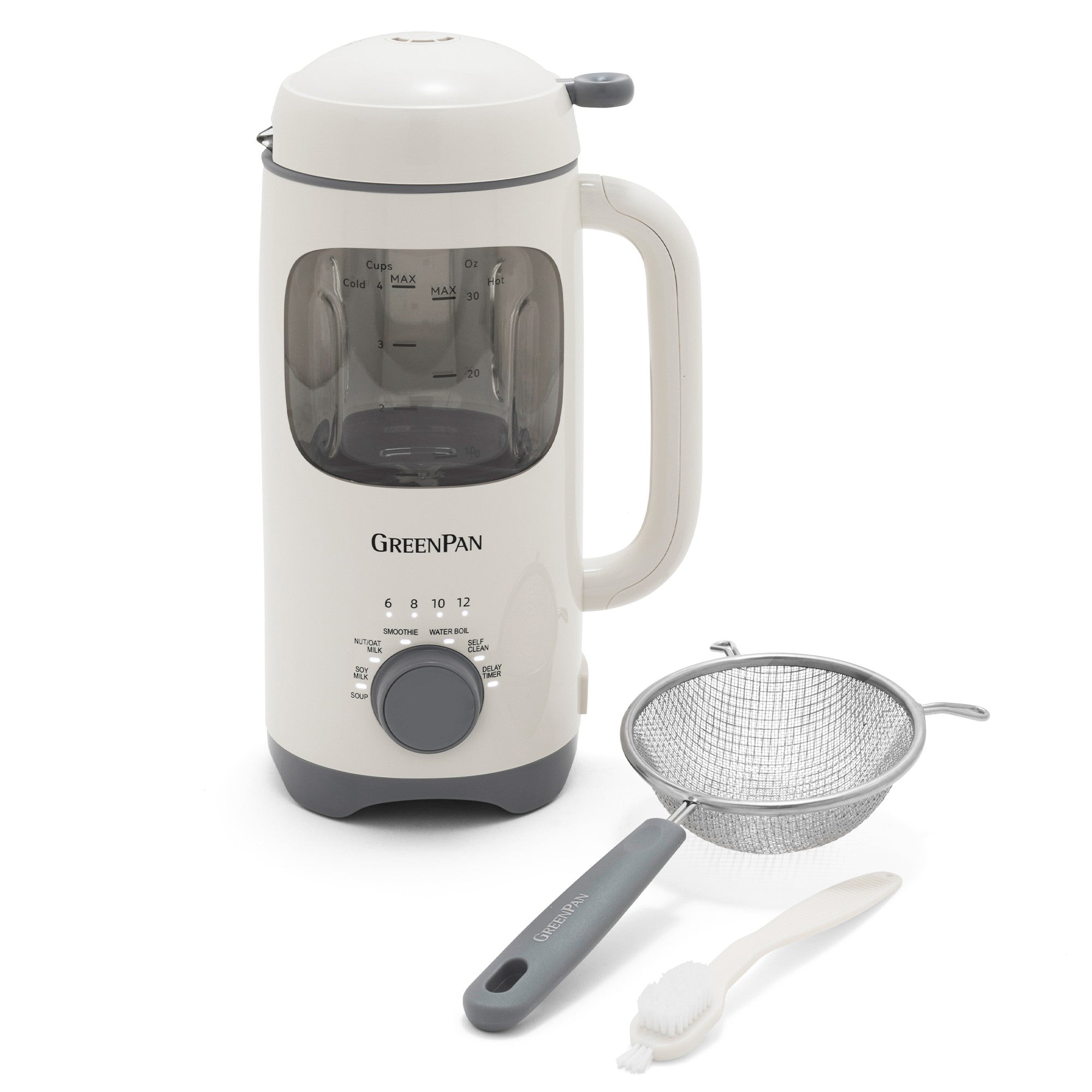 GreenPan Nut Milk Maker – 15-in-1 for Homemade Plant-Based Non-Dairy Beverages – 30oz