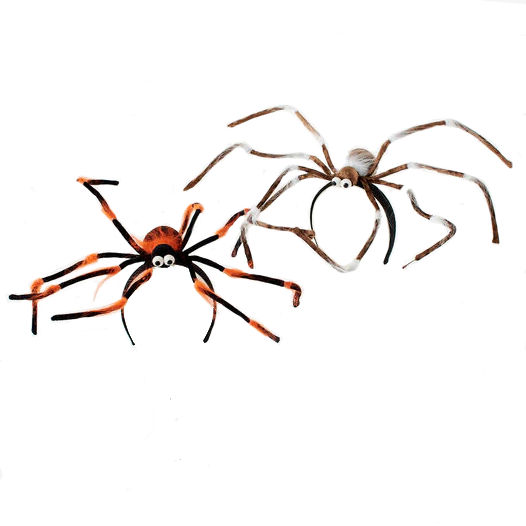 Furry Halloween Spider Headband – Assorted Colors – Each Sold Separately