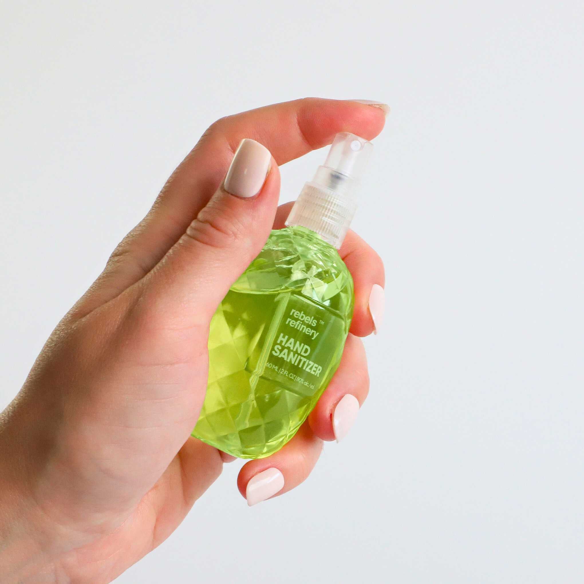 Pineapple Shaped Refillable Hand Sanitizer With Essential Oil