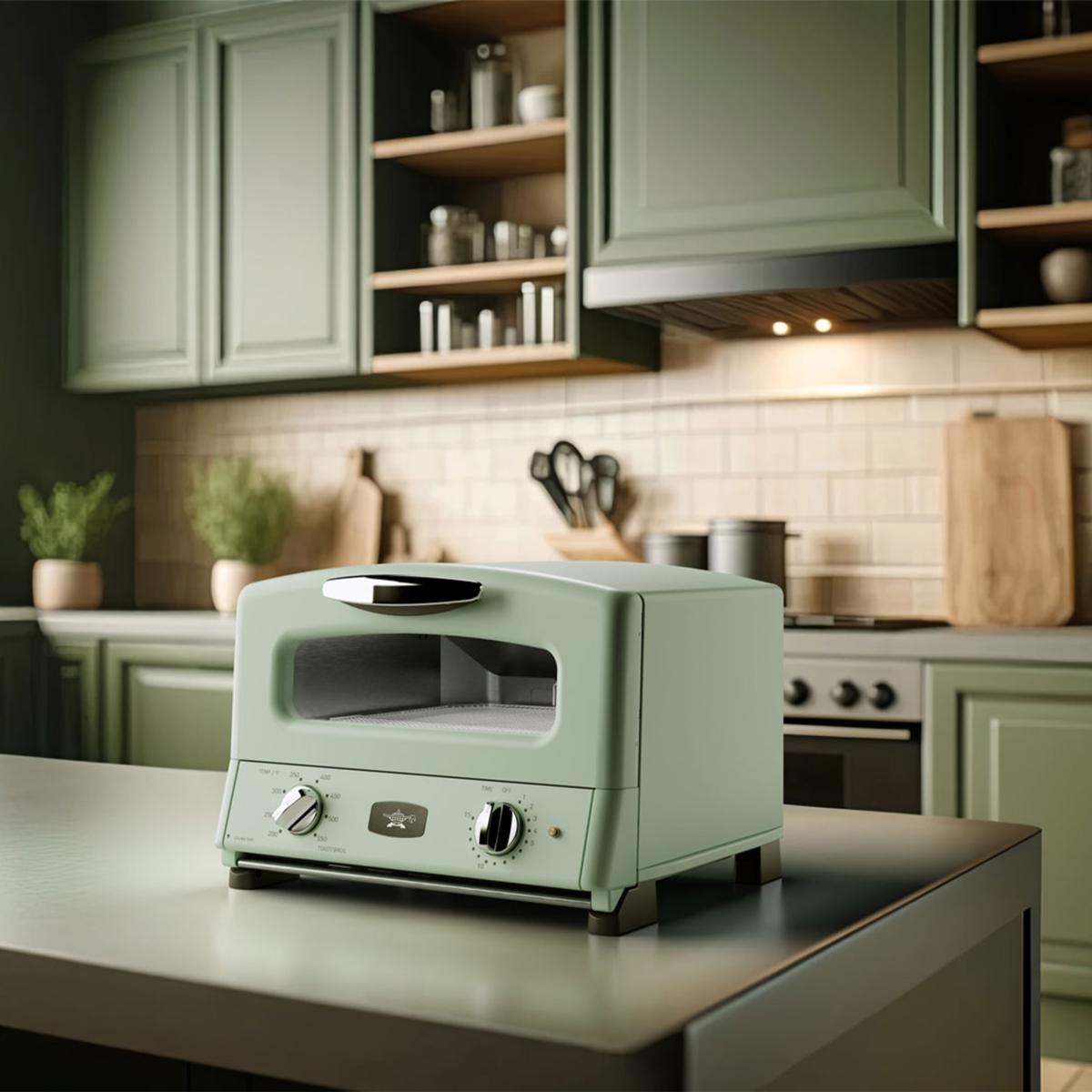 HeatMate Toaster Oven – Olive Green