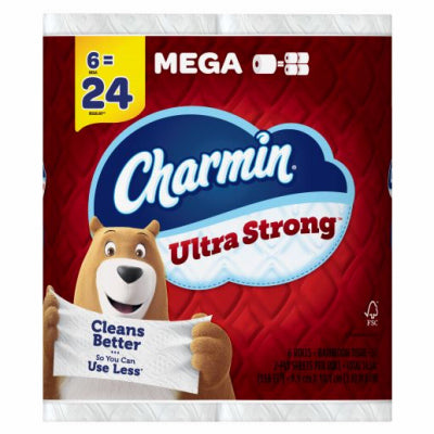 Charmin Ultra Strong Mega Roll Bath Tissue 2-Ply – 6-Pk. – Upper East Side Delivery Only