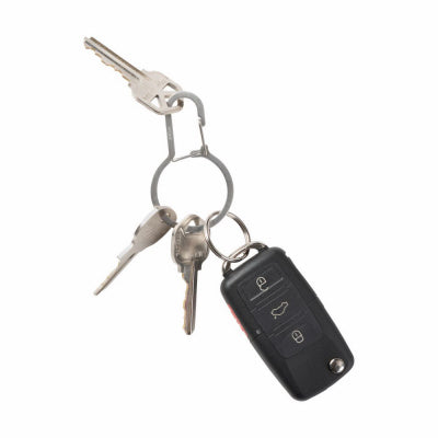 DualPass Dual Chamber Key Ring With Carabiner Clip