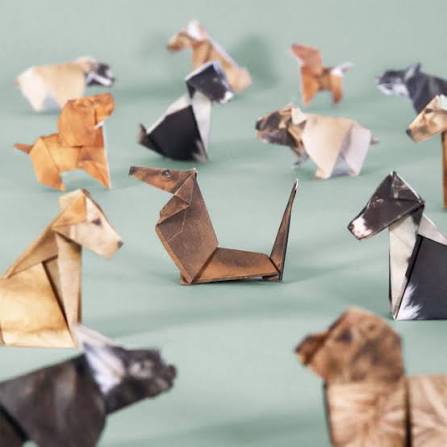 Pikkii Origami Craft Kit – Paper Dogs – Set of 50