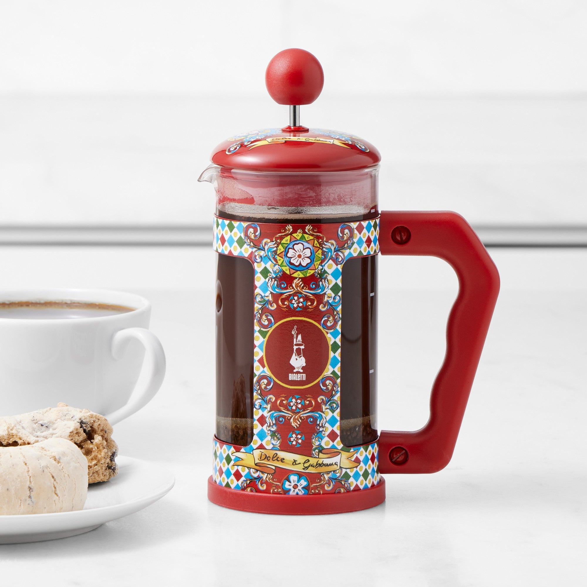 Bialetti Dolce & Gabbana French Press Coffee Maker – 3 Cup