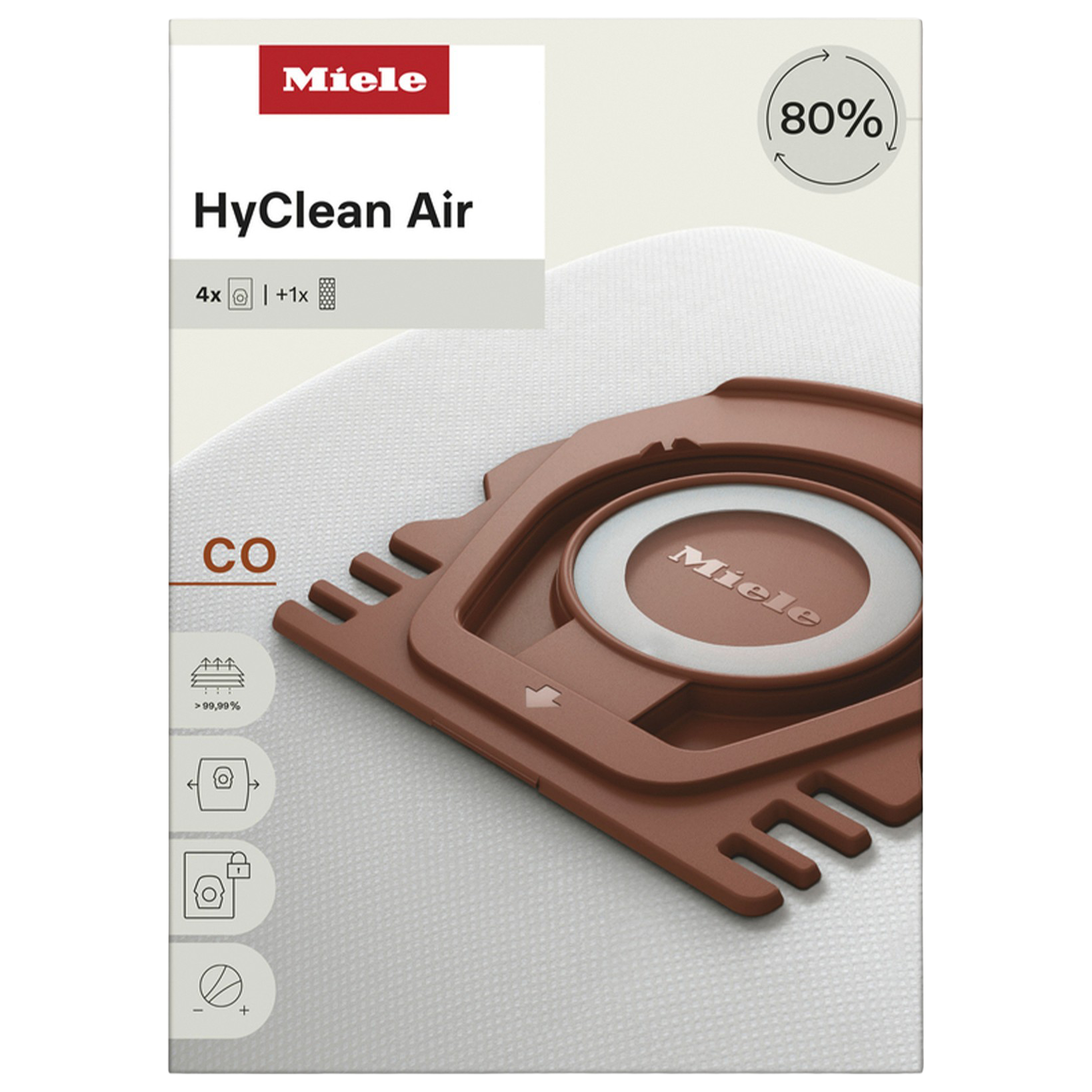 Miele CO HyClean Air For Classic Guard M1 Canister Vacuum – 4pk