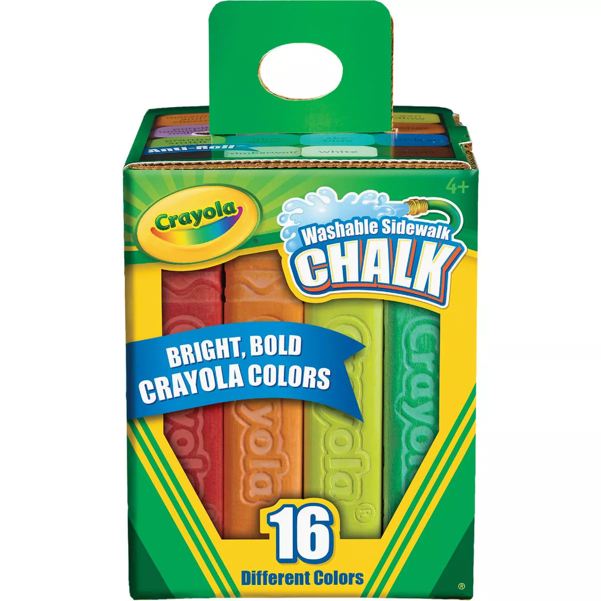 Crayola Multi Color Washable Sidewalk Chalk –  16 Pack
