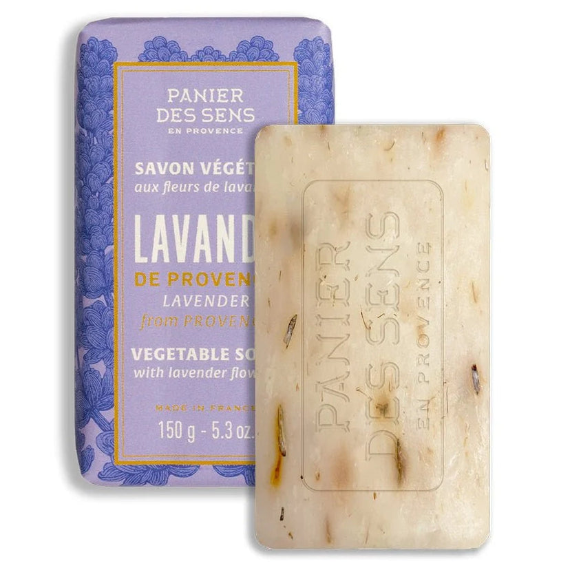 Panier Des Sens Exfoliating Soap Bar – Iconic Lavender - 5.3 oz.