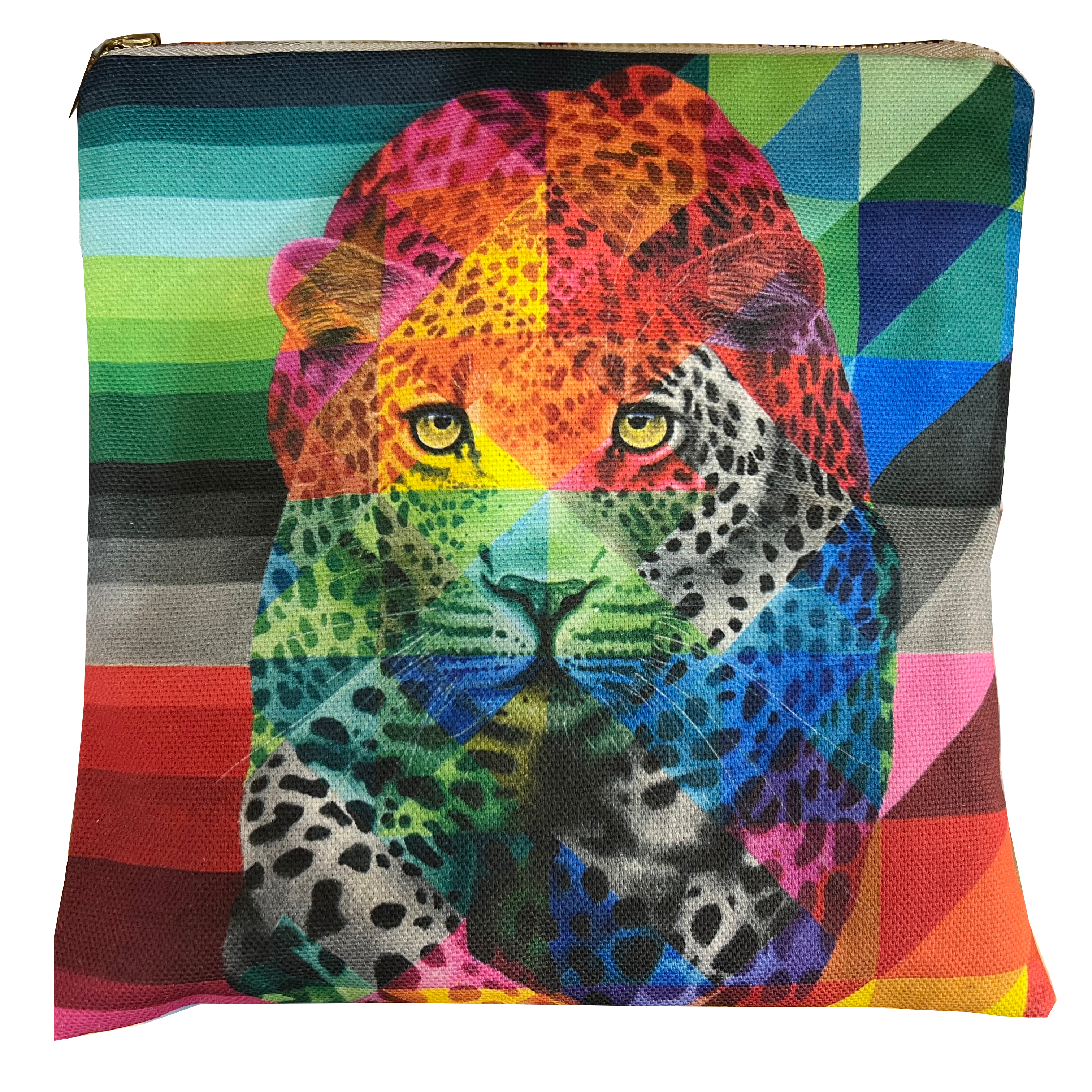 Wildlife in Colour Small Zip Bag – Leopard – 8" X 6"