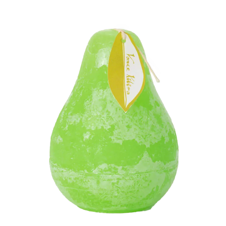 Vance Kitira Timber Pear Candle – Lollipop Green – 4.5"