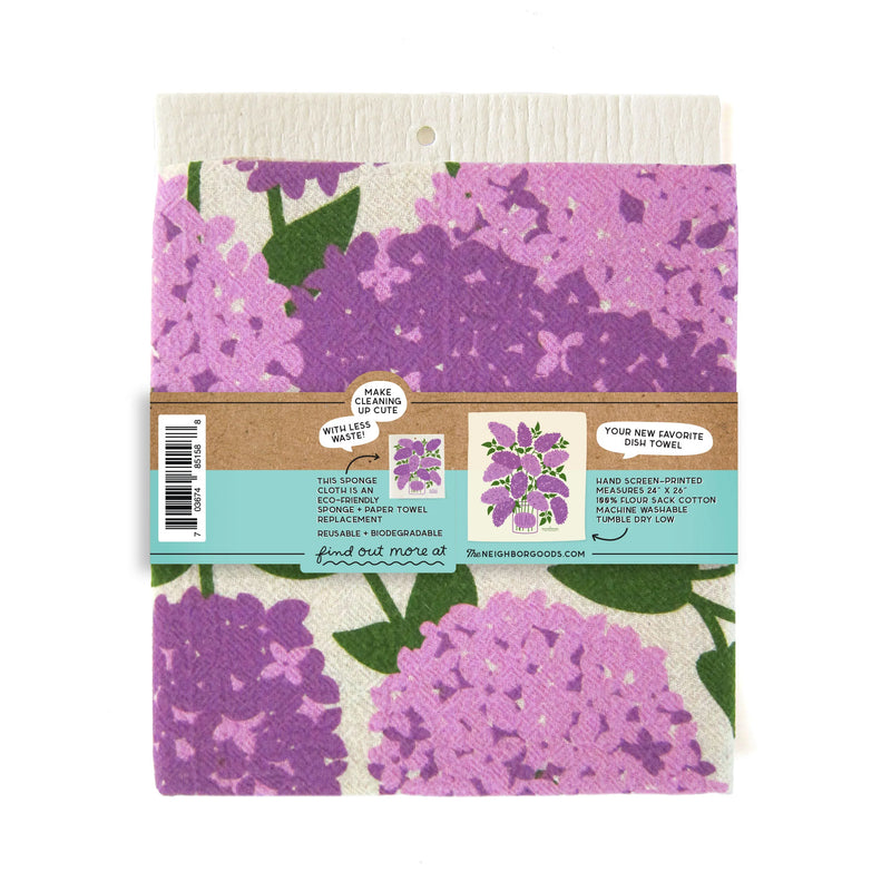 Dish Towel & Sponge Cloth Gift Set – Lilacs