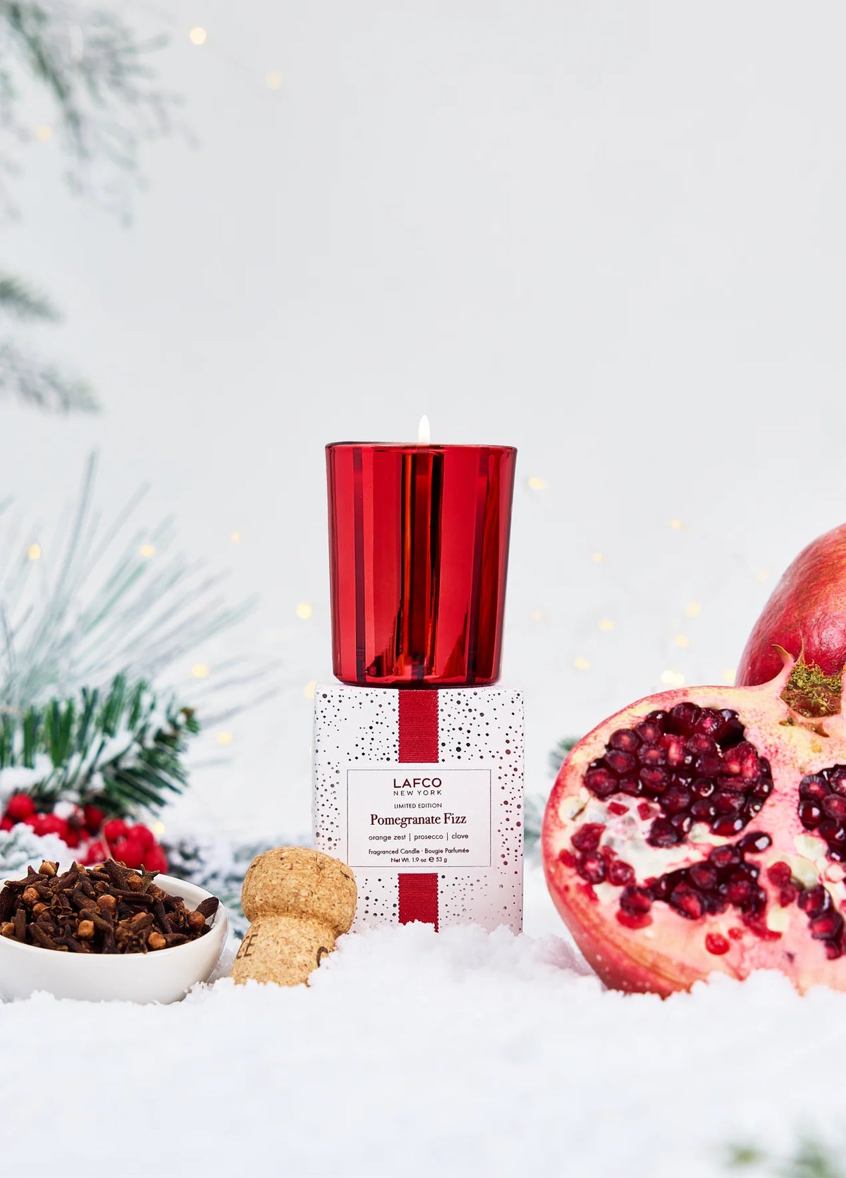 Lafco Holiday Votive Candle – 1.9 oz – Pomegranate Fizz