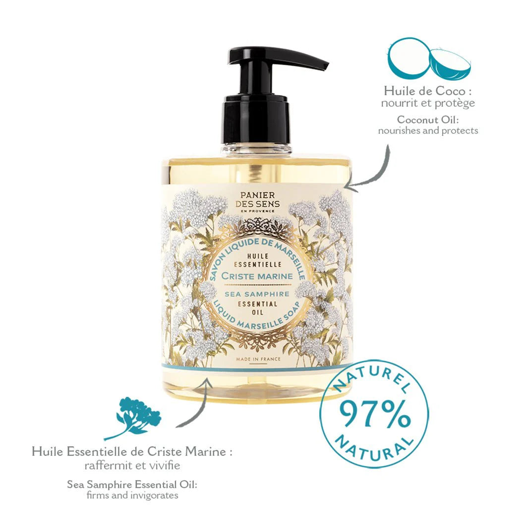 Panier Des Sens Liquid Marseille Soap – Sea Samphire - 16.9oz.