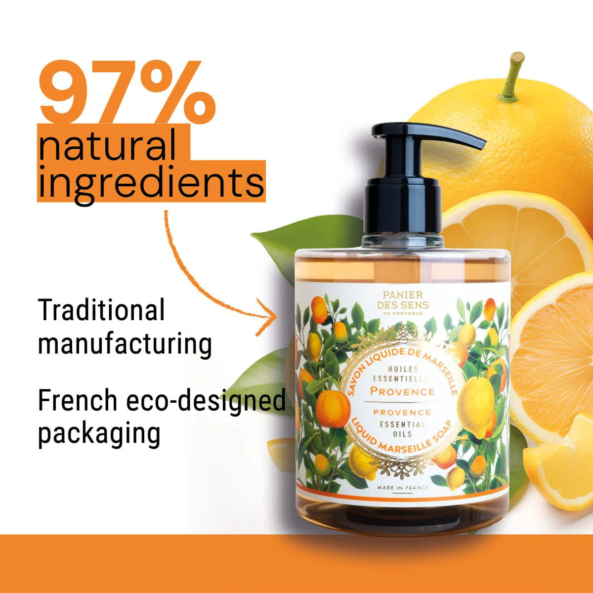 Panier Des Sens Liquid Marseille Soap – Soothing Provence - 16.9oz.